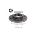 Ironwerks Designs 1-1/4" Black Metal Flange, 4PK IW-FLNG-1-1/4-4